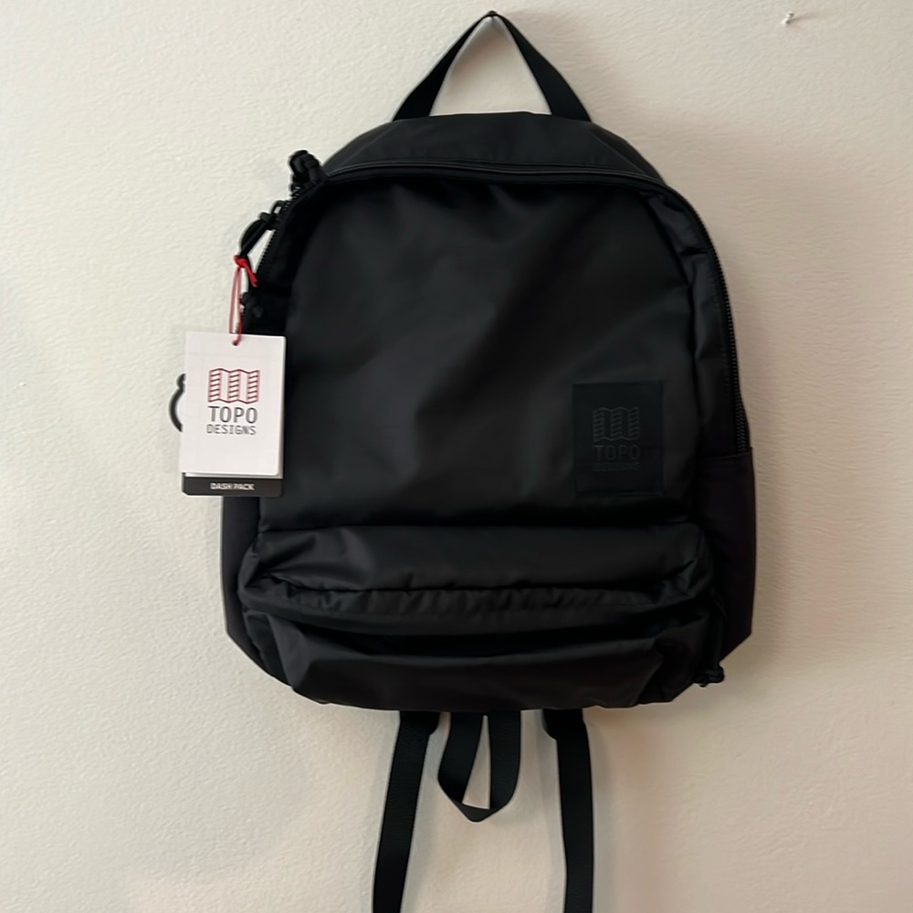 Topo Designs Dash Pack, Black, NWT, 17L, Unisex Bag